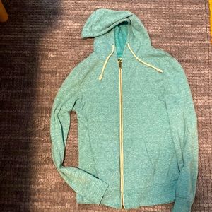 Threads 4 Thought teal zip up hoodie
